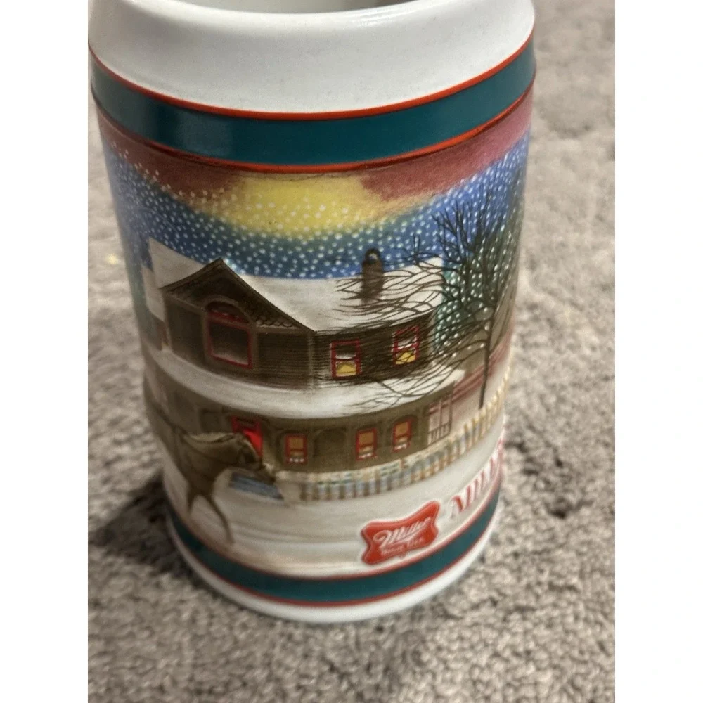 Vintage Miller High Life Holiday Traditions Winter Beer Stein